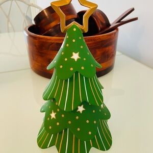 Vintage Partylite Ceramic Stacking Christmas Tree